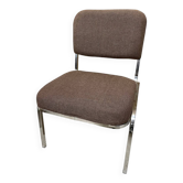 Chauffeuse en tissu type laine vintage
