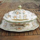 Old Moustiers Style Earthenware Lion Soup Tureen