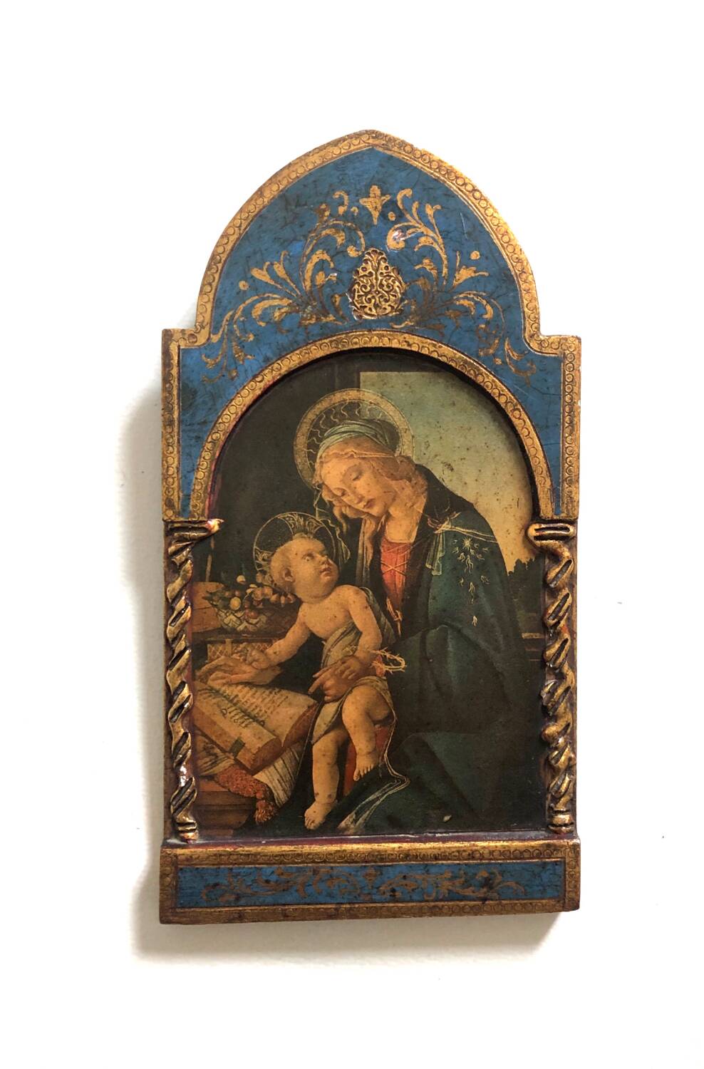 Blue Golden Wood Icon