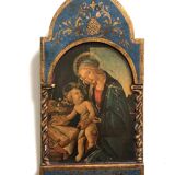Blue Golden Wood Icon