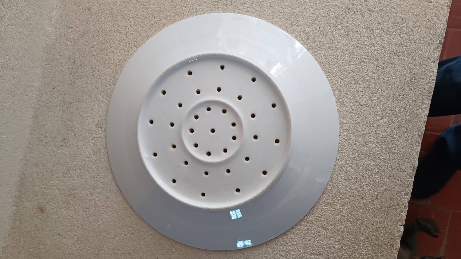 Porcelain draining plate