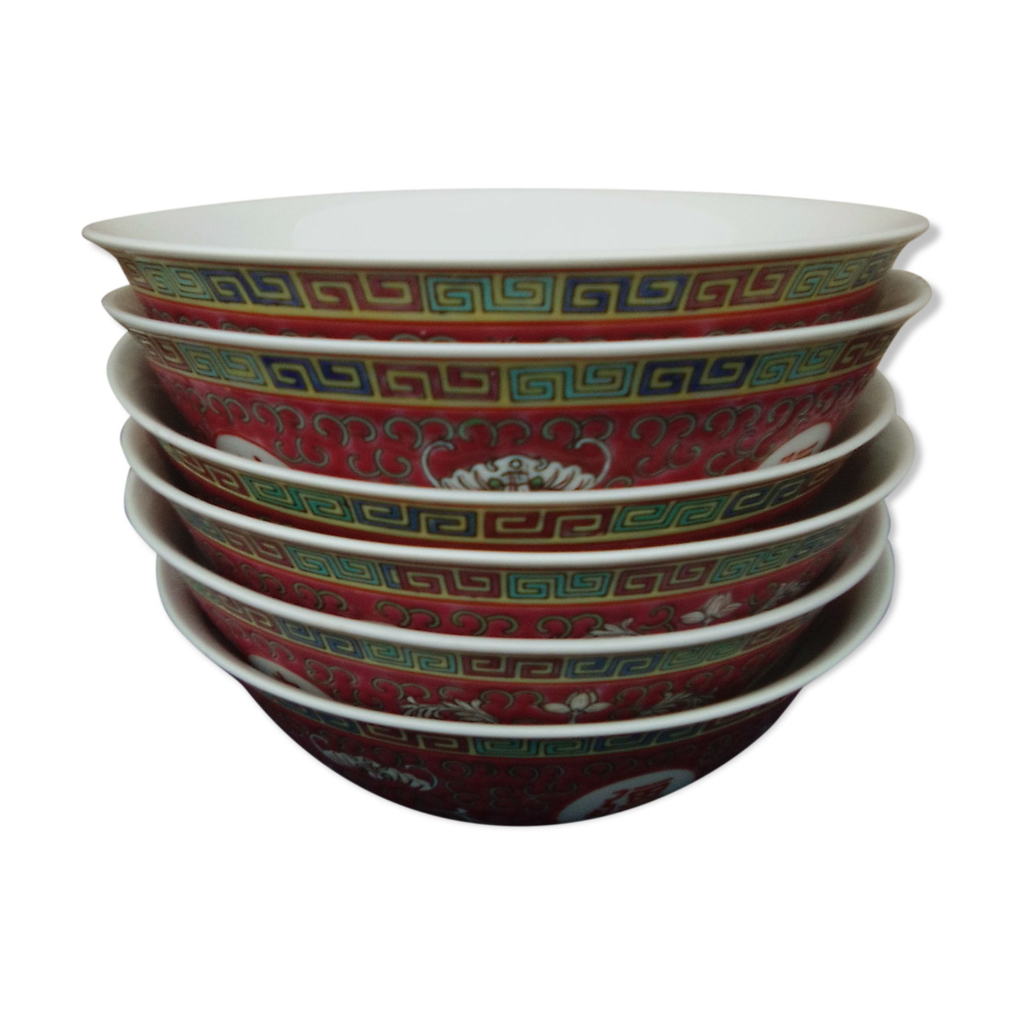 Soup bowls in Chinese earthenware Diam 19,5 cm