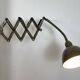 Green Industrial Military Gooseneck Scissor Wall Lamp from Elektroinstala,