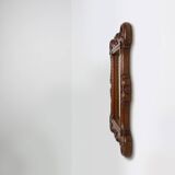 Baroque solid oak carved Wall Mirror, Belgium ca 1900