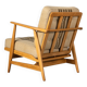 Fauteuil danois du milieu du siècle en hêtre, vers 1960, Danemark