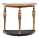 Empire style console with caryatid decoration. Circa 1880.