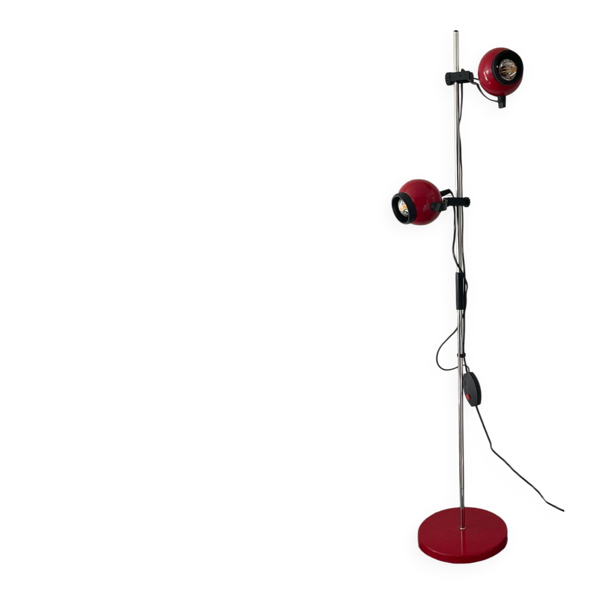 Lampadaire Eyeball double spot des années 70-80