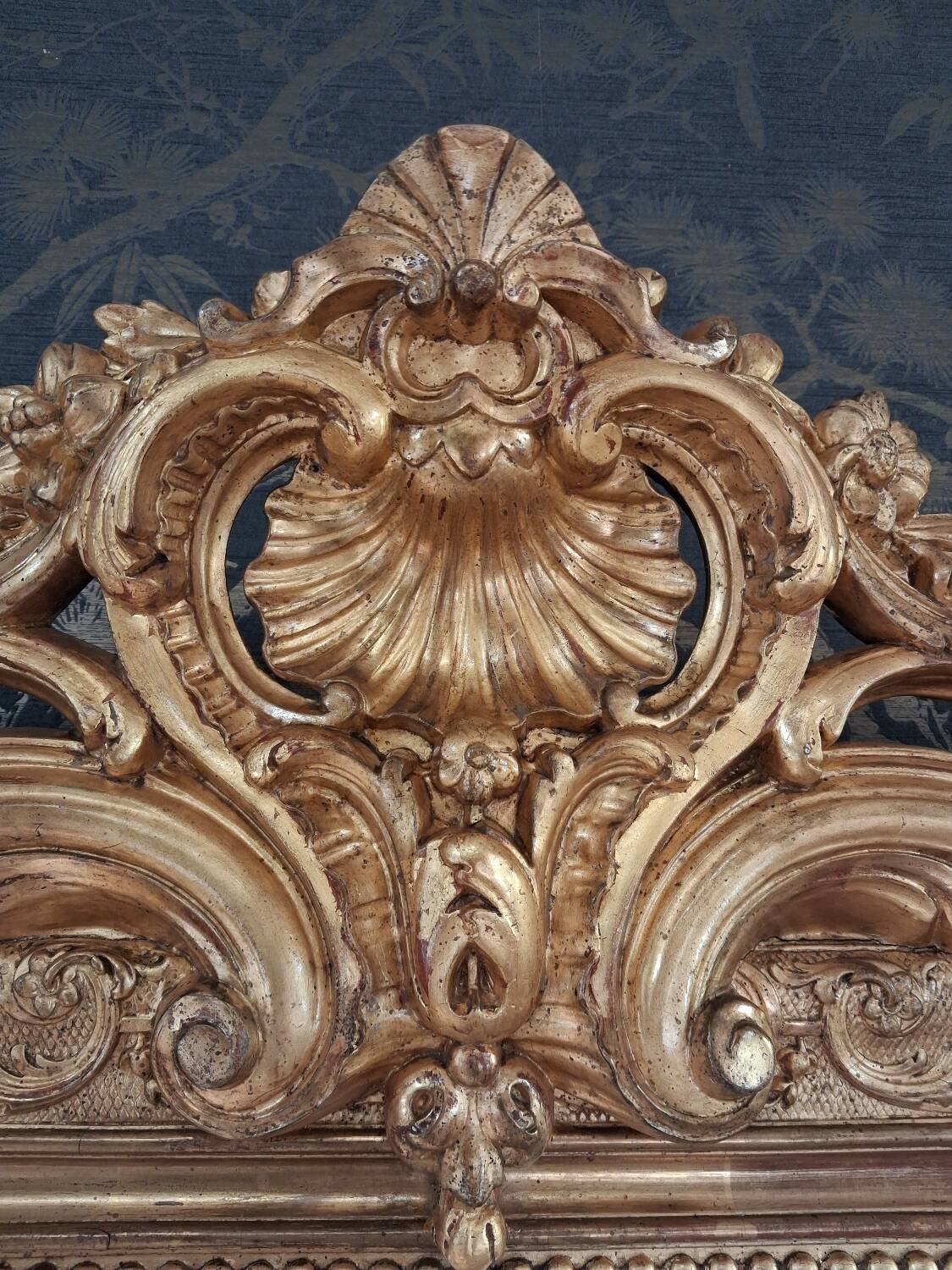 19th century mirror inspired by Louis XV style, 181 x 115