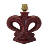 Stylized ceramic décor lamp foot
