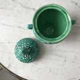 Green pot Vallauris not signed 70s