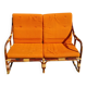 2-seater bamboo bench