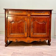 Provençal Buffet In Walnut From Louis XV 18th Century