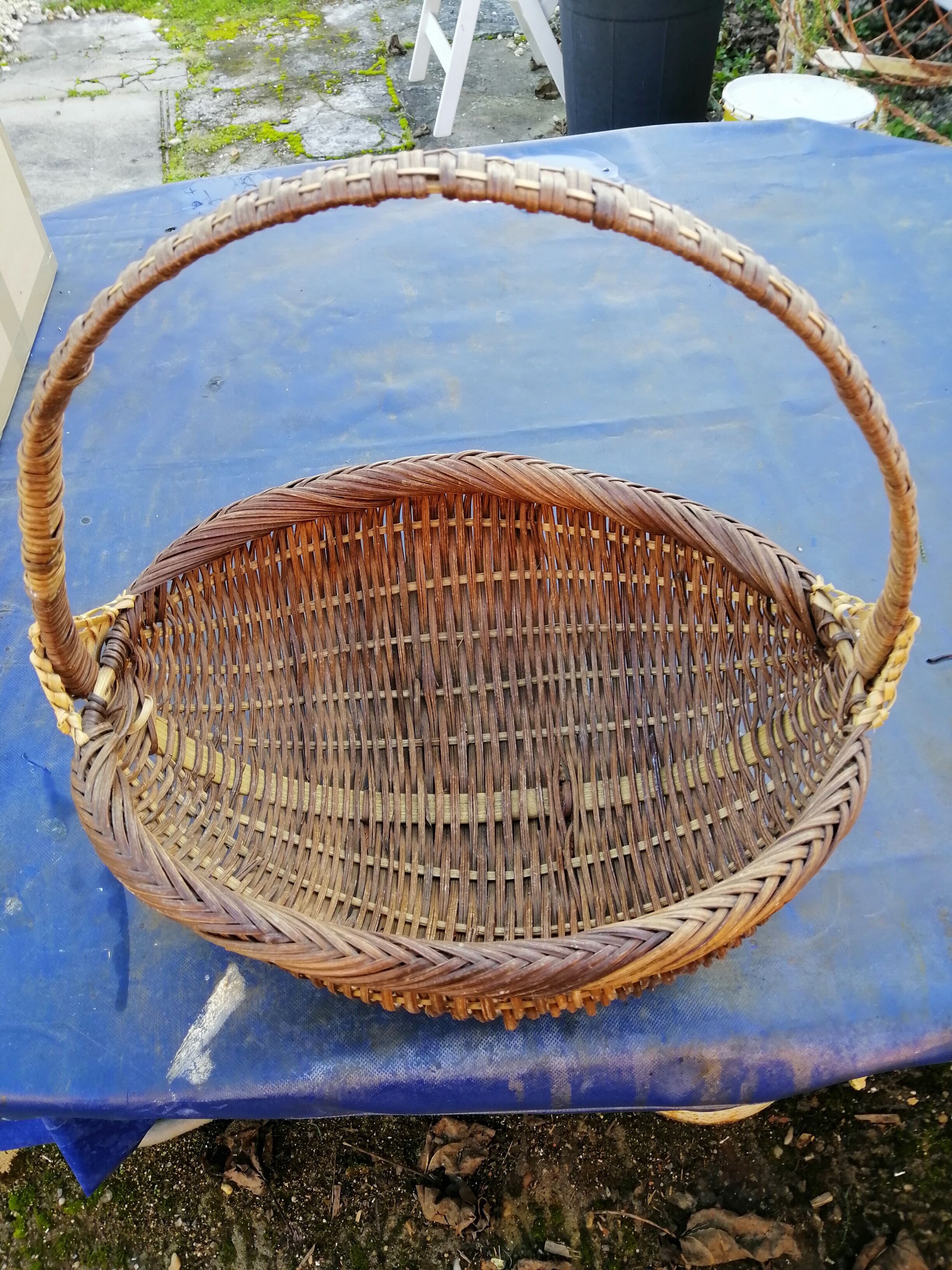 Vintage wicker basket