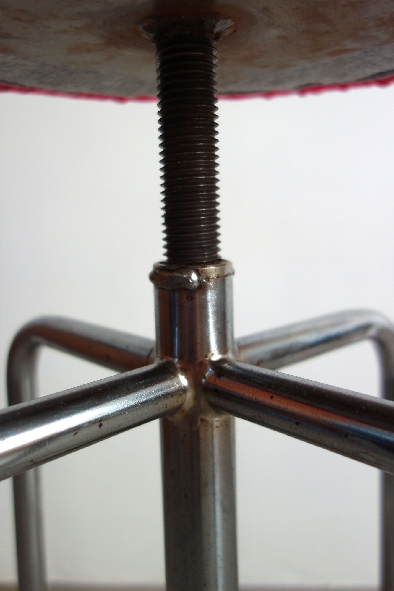 Vintage industrial screw stool