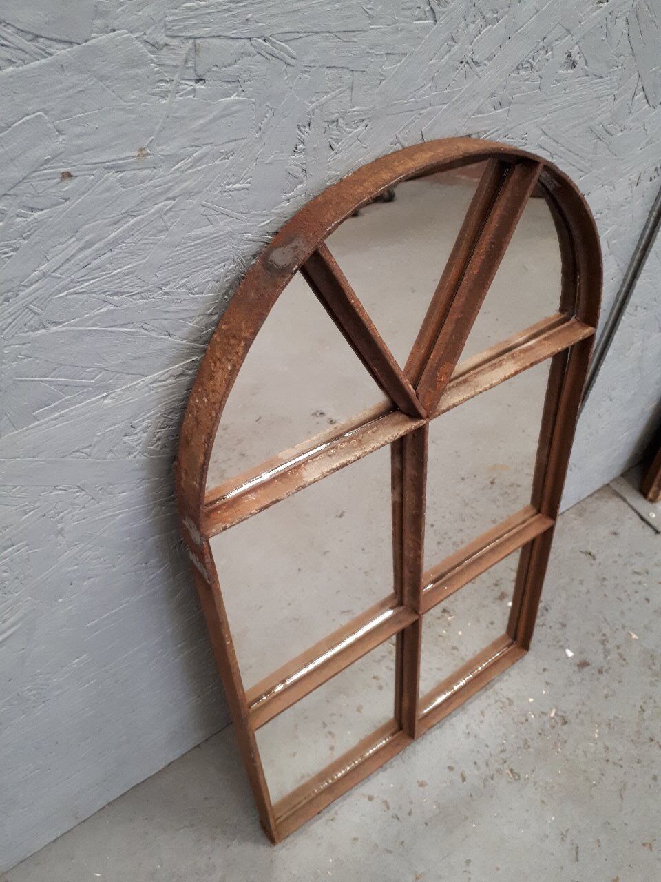 Miroir industriel imposte métallique 72x42cm