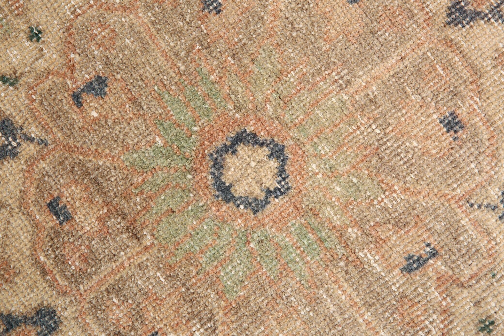 3x12 Soft Wool Pale Red Turkish Vintage Runner Rug