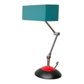 Lampe de table minimaliste de l'ère spatiale allemande du milieu du siècle par Hoffmeister Leuchten, années 1960