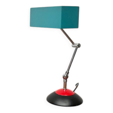 Lampe de table minimaliste de l'ère spatiale allemande du milieu du siècle par Hoffmeister Leuchten, années 1960