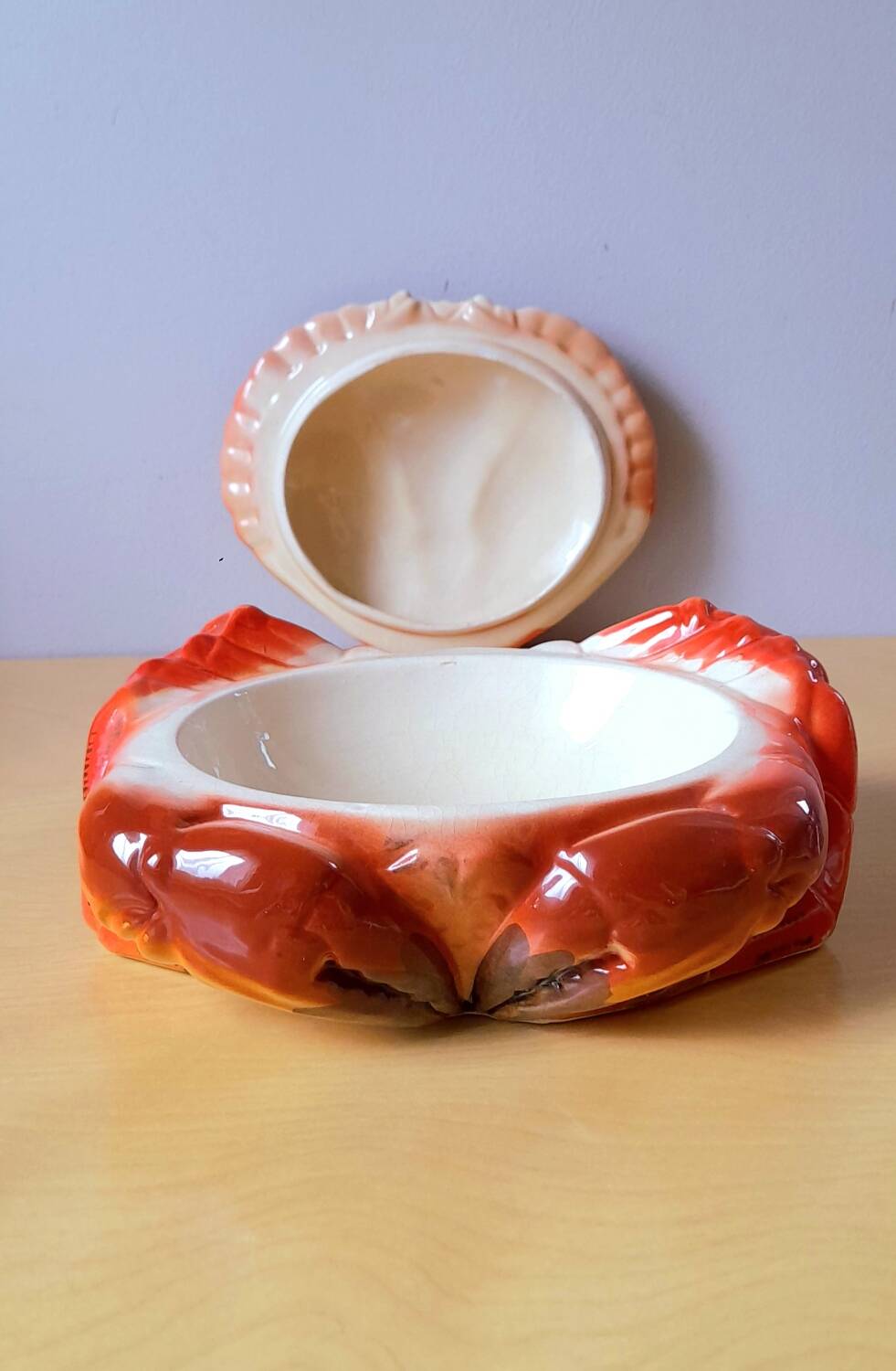 Ceramic crab terrine, M.Caugnant, 1950