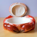 Ceramic crab terrine, M.Caugnant, 1950