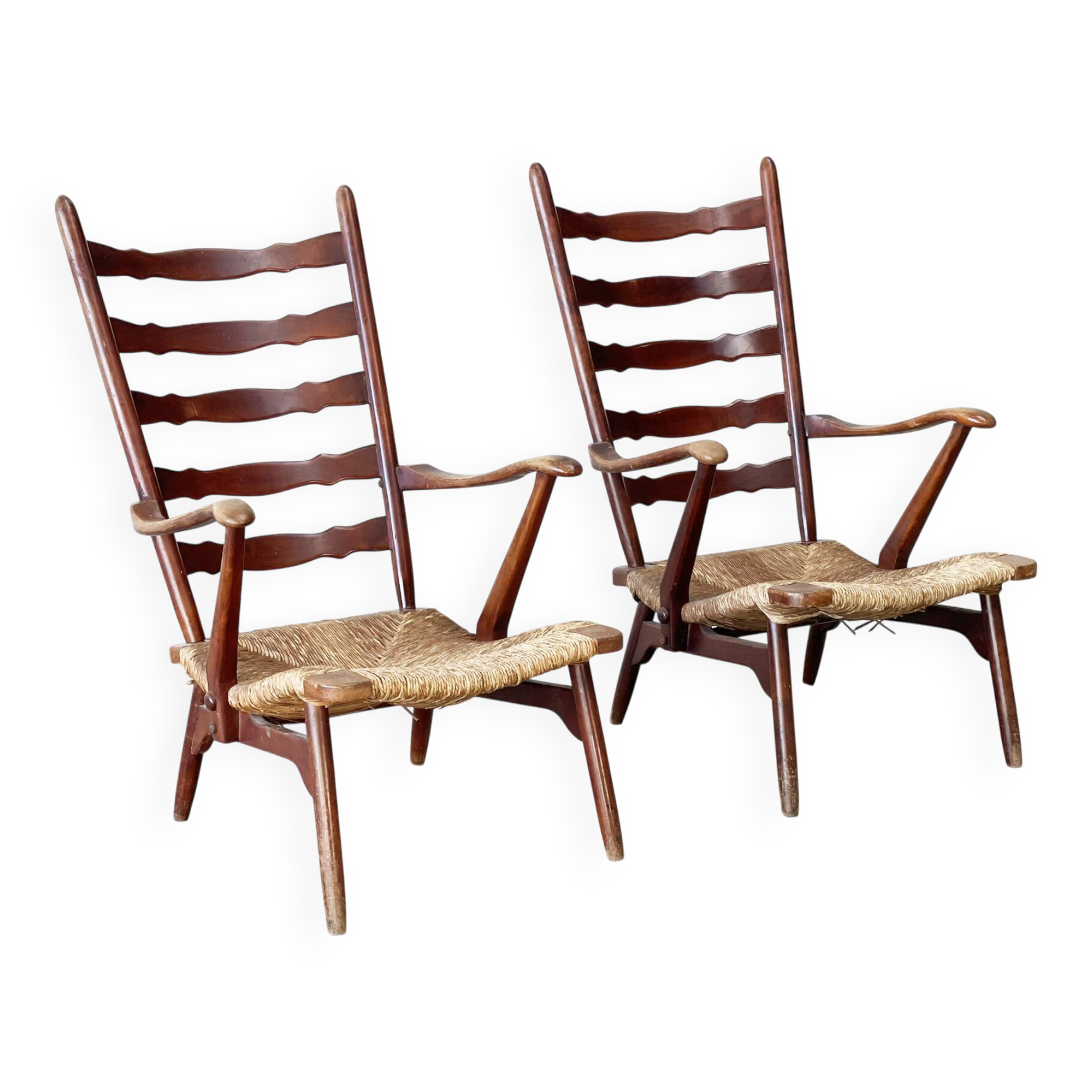 Rare set of Dester gelderland lounge chairs