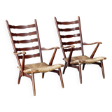 Rare set of Dester gelderland lounge chairs