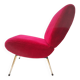 Vintage "Kiss" raspberry armchair