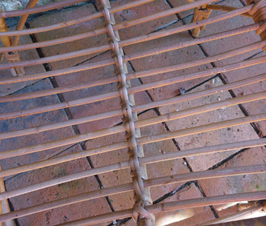 Vintage rattan armchair