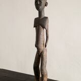 Antique Wooden Lobi Female Figure, Burkina Faso 1940s