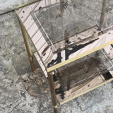 Brass side table