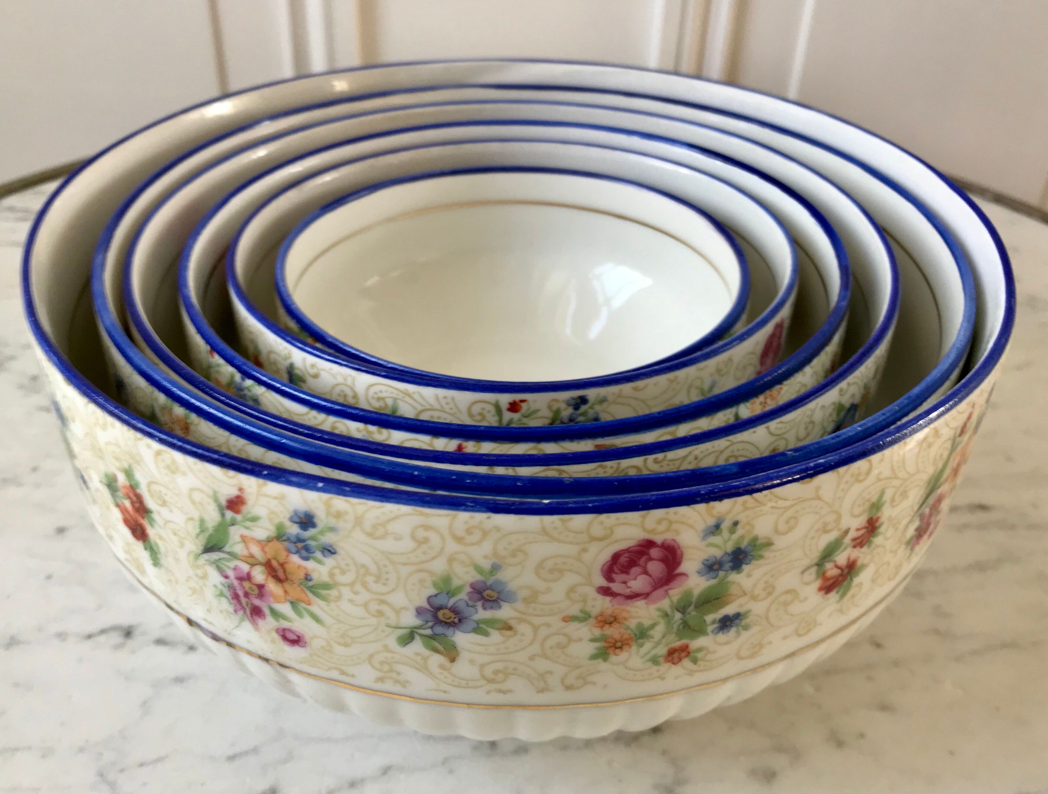 Saladiers gigognes porcelaine de Limoges années 50