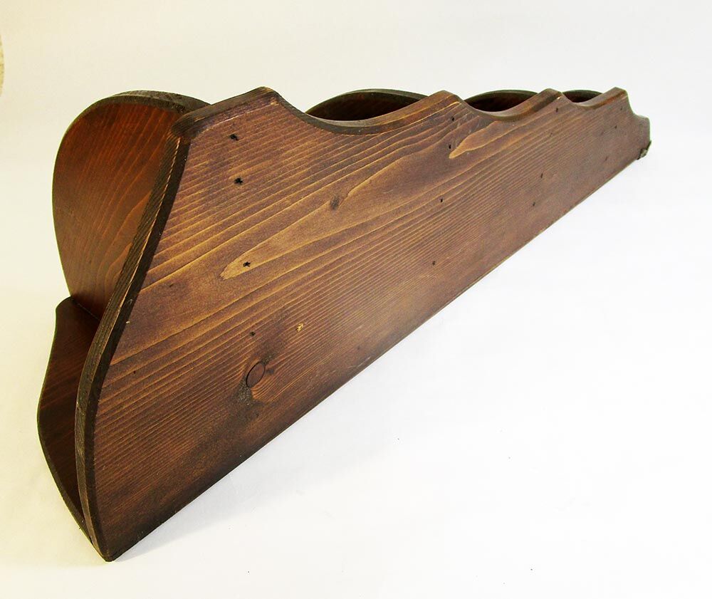 Wooden corner shelf