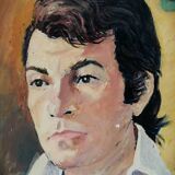 Portrait of a man signed and dated 1974