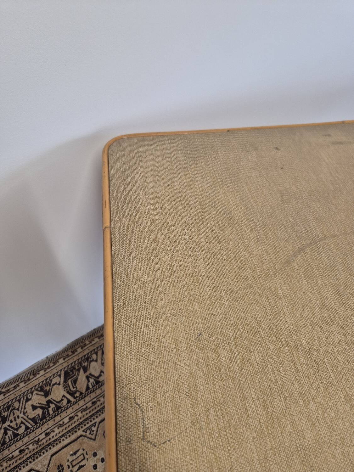 Rattan compass leg dining table, 1950s