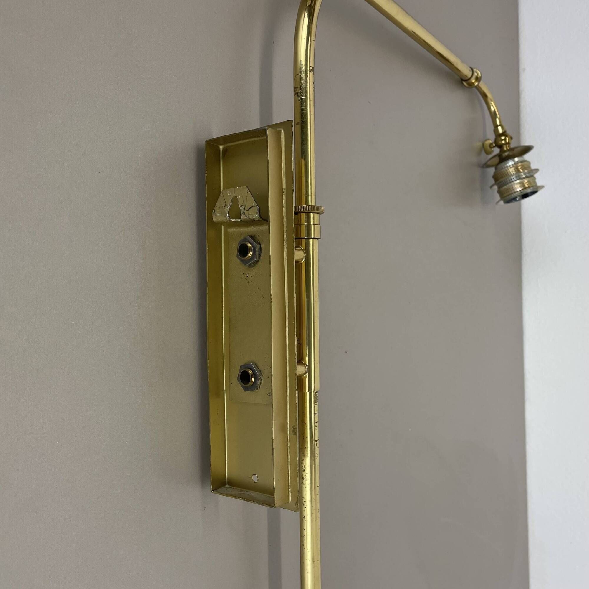 XXL adjustable Brass Wall Light Italy, 1950s