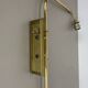 XXL adjustable Brass Wall Light Italy, 1950s