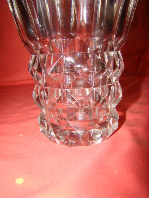 vase en cristal taillé de Saint-louis époque années 70