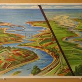 Affiche scolaire Rossignol L'inondation / Estuaire Delta