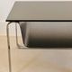 End of sofa, stainless steel magazine rack and mirror glass, France 70s