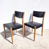 Paire de chaises vintages style scandinave