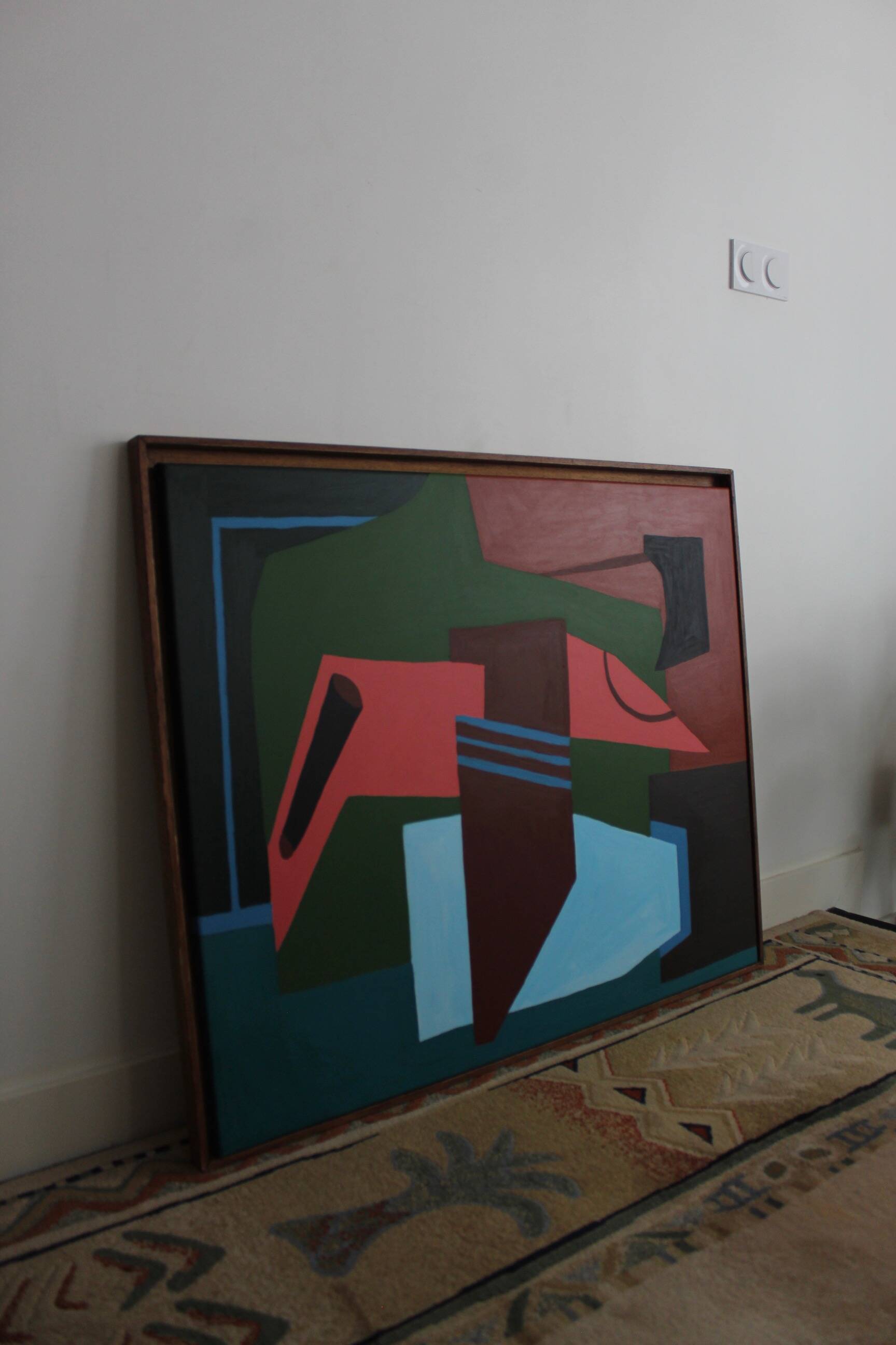 Original abstract on canvas "clarity" 100x81Cm