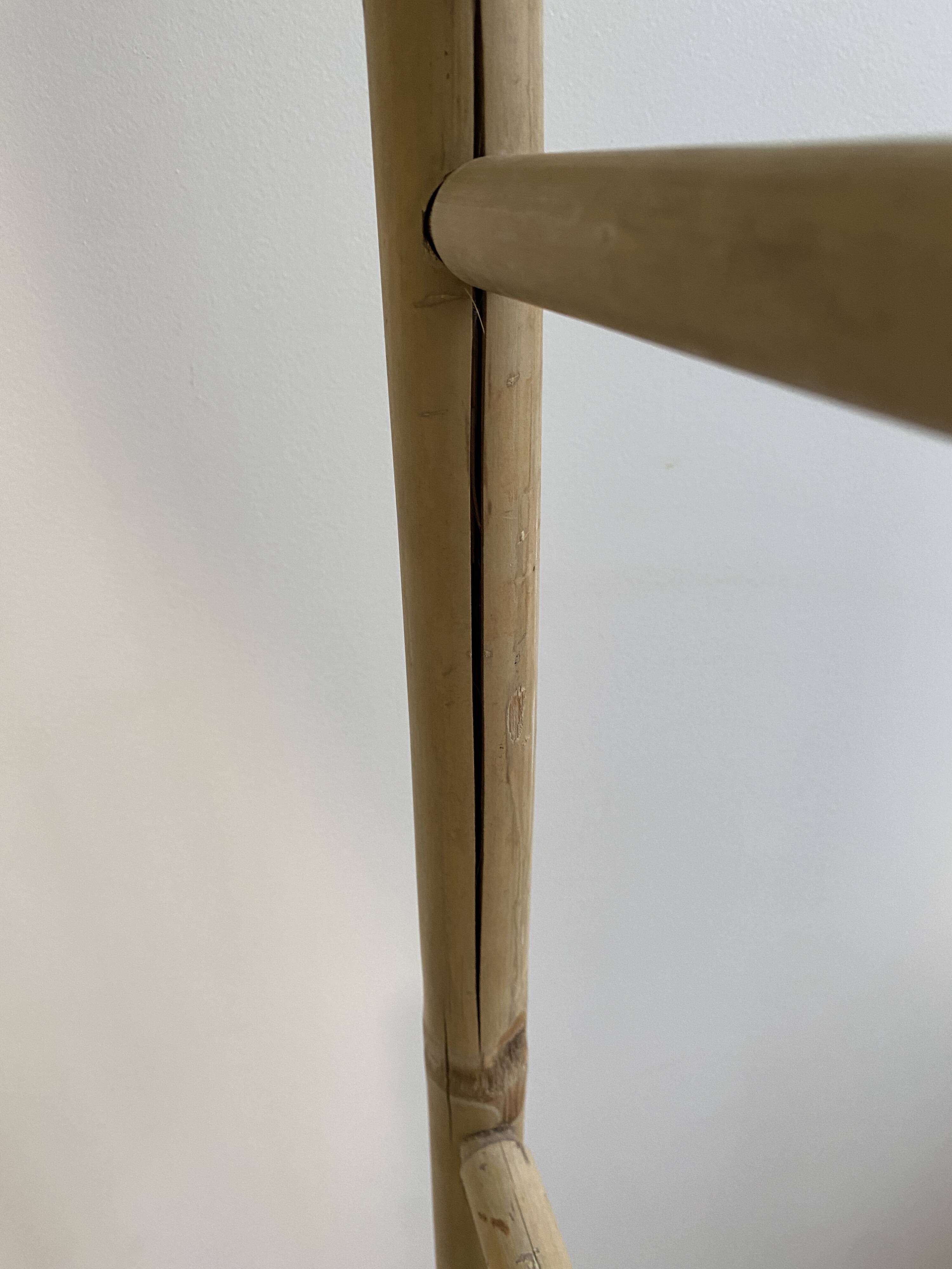 Decorative vintage bamboo ladder