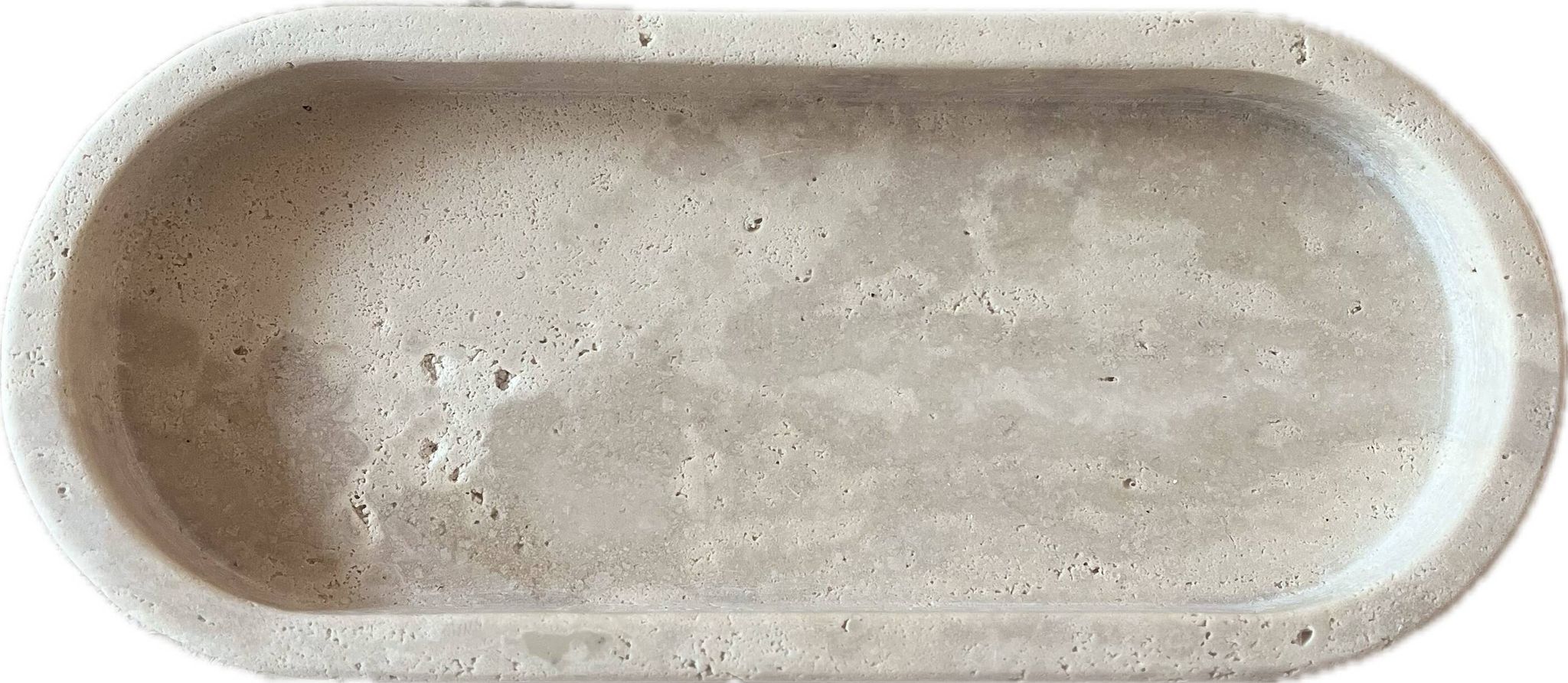 Pocket tray decorative oblong travertine oval tray decorative raw travertine