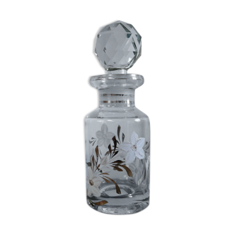 Painted decor flowers bottle with cap