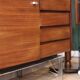Mid-century sideboard in rosewood and chrome metal