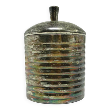 Art Deco bonbonniere, silver-plated brass, Germany, 1950s.