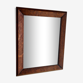 Glazed wood frame