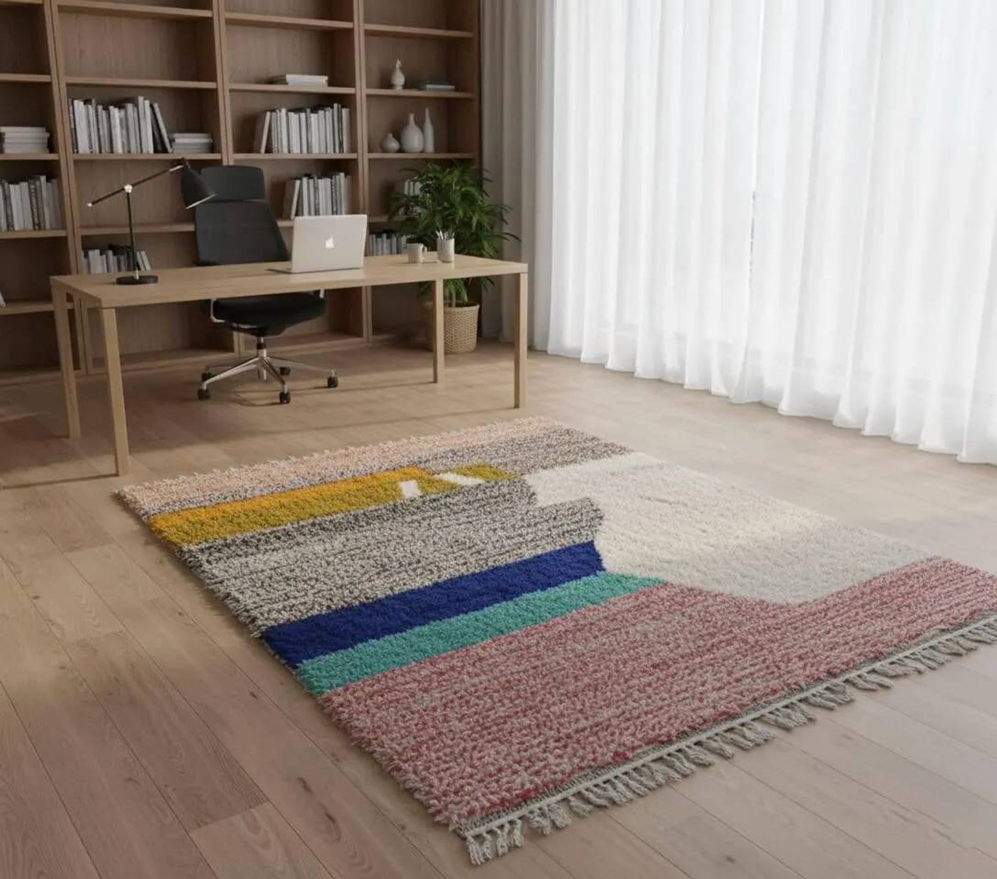 Berber carpet in natural wool 3x2 m