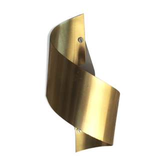 Applique en forme de spirale Vanni, métal doré 1960