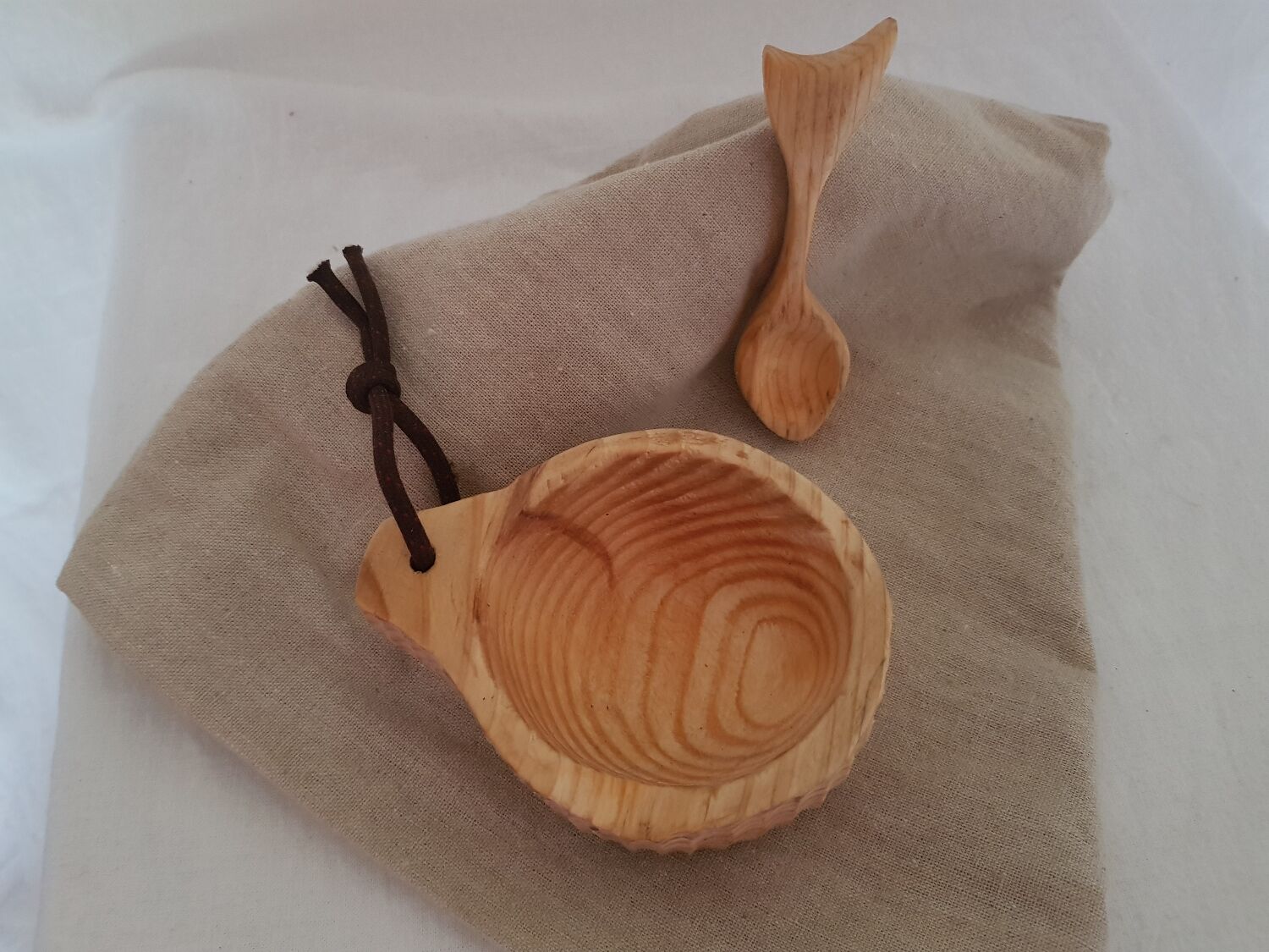 Kuksa cup and teaspoon